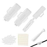100 Stück Kabelbeschriftung Erkennungsbox Set mit 100 pcs Kabelbinder, Kabel Beschriftung, Wasserdicht Transparent Kabeletiketten, Kabelbeschriftung Clip für Kennzeichnung und Sortierung