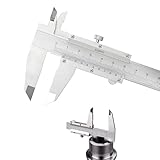 Präzisionsmessschieber mit Feststellschraube, 150mm Edelstahl Messschieber, spritzwassergeschützt & staubdicht, Präzises Messwerkzeug für Haushalt, Werkstatt & Industrie, Robuste Metall-Schublehre