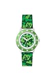 Minecraft Creeper MIN9033 Quarz-Armbanduhr für Lehrer, Grün, grün, Modern