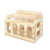 Heukäfig aus Holz, Heufutterspender für Kaninchen für Käfige – Heufutterstation aus Holz für Kaninchen, Tür für Schweinchen, für kleine Haustiere