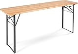 Stagecaptain BBT-180 Hirschgarten Bierzelttisch 177 cm - Robuster Biertisch (177 cm lang) - Lackierte Oberfläche - Zusammenklappbar - Einfach zu verstauen und transportieren