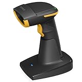 Inateck 2D Kabelloser Barcode Scanner, Bluetooth 5.0, 2.4Ghz Intelligente Station, Bildschirm-Scannen, BCST-54 (schwarz)