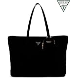 GUESS Eco Gemma Large Tech Tote Bag Black