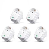 5X PerfectHD Überspannungsschutz Zwischenstecker mit LED & Kindersicherung – Steckdosenadapter mit Blitzschutz für TV, PC & Haushaltsgeräte, 5 Stück
