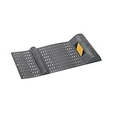 Parkmatte Parkmarkierung 52,5x25x5,2cm Selbstklebende Einparkhilfe Mit Bremsschwelle PKW, Schwarz