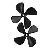 FUNNETOYU Rc Boot Propeller Kunststoff Ersatzteil Bohrung Hochfestes Zubehör für Rc Modelle Uhrzeigersinn und Gegenuhrzeigersinn für Antriebskraft