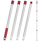 1PC Moppstiel Ersatz 4-Sektionen Einstellbare Edelstahl Kompatibel Mit Vileda Spin Turbo Easy Wring Mopp Moppstangen Moppstange Verstellbare