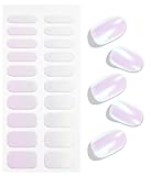 JMEOWIO Nagelfolie Licht Glitzer Gel Nail Nagelfolien Selbstklebend Nagelsticker Uv Härtend Dekoration Nageldesign Zubehör