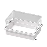 Ronyme Schildkrötentank, Reptilien-Lebensraum, abnehmbare Box für Zuhause, Desktop-Futterbox, er Bodenablauf, Robustes Schildkröten-Terrarium-Aquarium