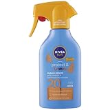 NIVEA SUN Maxi Sonnencreme Spray Protect & Bronze FP 20 270 ml, Sonnencreme 20 für eine goldene Bräune, intensiv und gleichmäßig, Sonnenschutz 20 in praktischer Sprühflasche