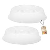 Westmark Mikrowellen-Teller-Abdeckhauben, 2 Stück, Durchmesser: 25 cm, Kunststoff, Transparent, 224522E3