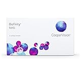 Biofinity Toric, torische Monatslinsen weich, 3 Stück / BC 8.70 mm / DIA 14.5 / CYL -0.75 / ACHSE 180 / -1.75 Dioptrien