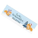 Striefchen® XXL Schokoladentafel mit Eichhörnchen-Motiv – 300g personalisierte Weihnachtsschokolade mit Namen – Geschenk für Kinder & Familie – Frohe Weihnachten – Milchschokolade mit 30% Kakaoanteil