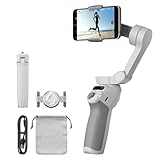DJI OSMO Mobile SE Smartphone-Gimbal, 3-Achsen-Stabilisierung, handlich und, Android- iPhone-Gimbal mit ShotGuides, ActiveTrack 6.0, Vlog-Stabilisator, Athens Grau