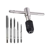 Gewindebohrer Set, Gewindebohrer Satz, Tap Wrench Set, Gewindeschneider Halterschlüssel, Geeignet für Elektromechaniker, Ingenieure, Elektriker für Den Einsatz in Begrenzten Räumen