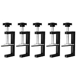 5 Stück C Klemmen Clips Set Verstellbare Schraubzwinge Träger Klemme 57 mm 5,6 cm Backenöffnung Aluminium Tischklemme