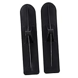 Toddmomy 1 Paar Schlittenbrettroller Planke Schnee Rodelbrett Skiroller Kind Skizubehör tragbares Snowboard langlebiger Rollerschlitten Schlitten zum Eisfischen Scooter Schlitten pp Schwarz