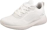 Skechers Damen BOBS Squad Tough Talk Sneaker, White Engineered Knit, 41 EU