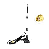 Vecys WiFi Antenne 2.4 G/5G/5.8G Doppelfrequenz 12 dBi MIMO Omnidirektionaler Signalverstärker Magnetbasis RP-SMA Adapter 1.5m 4.9 Fuß für PCIE Netzwerk WLAN Kartenrouter Externe Antenne Drahtloses