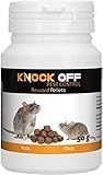 Knock Off Treat Pellets – Für Mäuse und Ratten – Köder für Mäuse und Ratten – Köder – Giftfrei – Sicher für Haustiere – Für Köderbox – 50 g