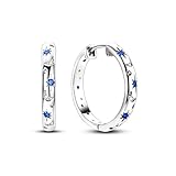 QIKAOLA 925 Sterling Silber Ohrringe für Frauen bunte Creolen kleine Hoop Huggie Ohrringe