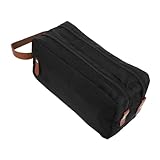 OATIPHO Wäschesack Sehen Reise Make -up Mit Tragbar Tasche Kleiner Kulturbeutel Dame Feminin Kulturbeutel Für Kosmetika Groß Reisen Toilettenbeutel Veranstalter Container Schwarz Polyester