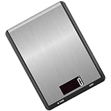 JECOMPRIS Edelstahl Küchenwaage Digitale Lebensmittelwaage Hohe Präzision Batterielos Kompakt für Kochen Backen Küchenbedarf Farblich Sortiert Zufällige Farbe Zufällige Farbe