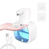 Seifenspender Automatisch Etopgo 500ml Elektrischer Schaumseifenspender zur Wandmontage, USB Wiederaufladbar No Touch Seifenspender, IPX5 Wasserdicht Soap Dispenser für Bad,Küche, Büro