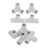 ULDIGI 8 Stück Teiliges T-förmige Kunststoff Steckverbinder für Laufstall Zubehör Robuste Verbindungsteile für Sicherheitsgitter und Indoor Spielzaun Flexibel Anpassbar und Langlebig
