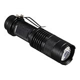 Aluminiumlegierung UV Lampe - UV licht, tragbares -Taschenlampe | 395nm, wasserdicht mit Teleskopfokussierung & 3 Leuchtmodi, ideal zur Erkennung von Banknoten, Fluoreszenz & Katzenpilz, Camping