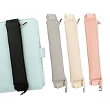 simarro 4 Stück Stifthalter Notizbuch, Tragbare Elastische Stiftetasche Wiederverwendbare Stifthalter Leder Elastisches Band Buchriemen Pen Holder Pouch für Notizbuch Planer Tablets