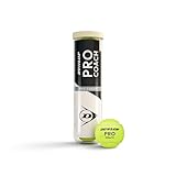 DUNLOP Tennisball Pro Coach - für Coaching und Trainingseinheiten (4 Bälle)