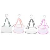 COLLBATH 4 Stück Teiliges Makeup tool Trockenkorb aus Strapazierfähigem Multifunktionaler Aufbewahrungs Trocknungsnetzkorb für Pinsel Schwämme Kleine Kleidung und Accessoires Leicht und