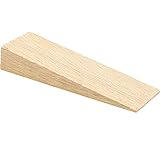 WAGNER Türkeil BUCHE 4tlg. Set - 70 x 20 x 12 mm, aus massivem Buchenholz, natur, zum Unterschieben, fixiert die Tür, schützt Tür und Wand - 15690004
