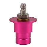 CO2 Schnelladapter 8 mm langlebiger Aluminium Messing Soda Wassermaschinenventil -Nachfüllzubehör Einfacher Anschluss für professionelle Karbonata lila