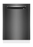Bosch Unterbau Geschirrspüler 60 cm, Serie 4, SMP4ECC72S, Besteckschublade, Made in Germany, Extra Trocknen, Extrem leise, Green Collection, Home Connect, Gebürsteter schwarzer Stahl, Anti-Fingerprint