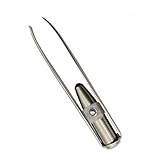 LED Augenbrauenpinzette mit 3 Knopfbatterien Wimpernhaarentferner Werkzeuge Edelstahl Augenbrauen Pinzette Clipper