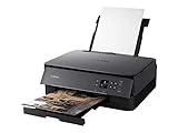 Canon PIXMA TS5350a BK Drucker Farbtintenstrahl Multifunktionsgerät DIN A4 (Scanner, Kopierer, OLED, 4.800 x 1.200 DPI, USB, WLAN, Duplexdruck, 2 Papierzuführungen), schwarz