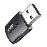 UGREEN WLAN Stick AX900 WiFi 6 Primär WLAN Adapter PC Dual Band 2,4G/5GHz, Internet Stick mit eingebauter Treiber, WPA2-PSK Verschlüsselung, Kompatibel mit Windows 11/10.