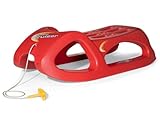 RollyToys Snow Cruiser (ab 3 Jahren, Farbe Rot, sehr Stabil, mit Stahlschienen, Schlitten, Rutscher) 200122