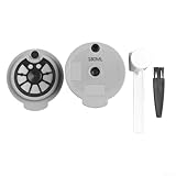 Springwillfly Für Bosch für Tassimo kompatibles Kaffeekapsel-Pod-Kit 12 g Kapazität, zwei Deckel, Löffel und Reinigungsbürste, umweltfreundlich