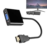 Laptop-zu-Monitor-Anschluss, Computerkabeladapter | VGA-zu-DisplayPort-Adapter Hochgeschwindigkeits-Videoadapter,Mehrzweck-VGA-zu-DisplayPort-Adapter, nicht-bidirektionaler Monitoradapter für Laptops,