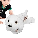 Bsbkoj Light Up Puppy Plush, Cute Led Dog Stuffed Animal, Creative Night Light Toy, 14-Inch Soft, (Multicolor Led), for Kids, Birthdays, and Festivals, Yellow, Blue, Pink, White