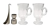 COOKUT - ICO Irish Coffee – Machen Sie einen perfekten Irish Coffee Home Home – Spezialwerkzeug inklusive – Komplett-Set – ideal für alle Cocktails mit Windeln