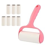 Yzdysg Fusselrolle Mit 8 Nachfüllungen Klebriges Papier Tierhaarentferner Set Abreißbare Selbstklebende Klebrige Staub Fusselbürste Für Kleidung Möbel Teppich Sitze