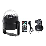 Baoblaze Soundaktiviertes Partylicht mit Fernbedienung, Bühnenlampe, LED, RGB, USB, Discokugel, Stroboskoplampe für Tanzpartys, Zubehör für Kinder