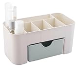 Make -up -Aufbewahrungsbox - Make -up -Schreibtisch Organizer Eitelkeit, Badezimmer Hautpflegelagerbehälter | Kosmetik Schubladenkommoden Organizer, Bambusdesktophalter für Schönheit Frauen Arbeitspla
