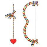 Wudaizhi 1 Set Bogen Pfeil Cosplay Kostüm Requisiten Set Bogenschießen Spielzeug Frauen Party Valentines Halloween Fotografie Requisiten
