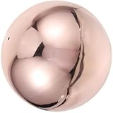 AKOOSY 304 Edelstahl Gartenkugel 200mm Spiegelkugel Hohlkugel mit Roségoldener Oberfläche Reflektierend für Innen und Außen Dekoration