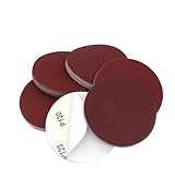 XUCZHAI 20 Stück/50 Stück/100 Stück 5-Zoll-Beflockungsscheiben-Schleifpapiere, 125-mm-Blatt, zurückbeflocktes Schleifpapier, Flansch-Schleifblatt, selbstklebend(50pcs,400)
